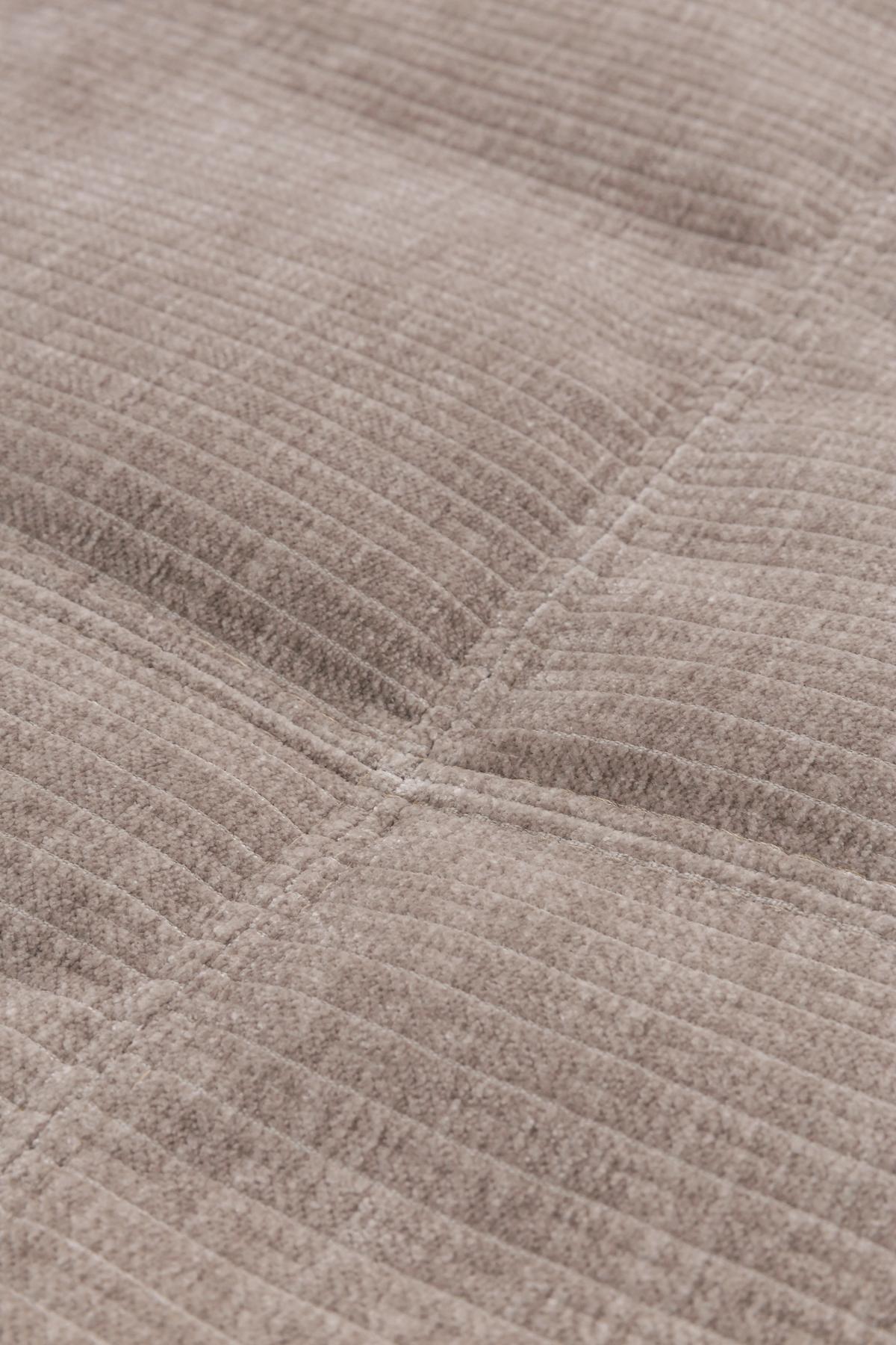 BIGSOFA BE COMFY - Silberfarben/Schwarz, MODERN, Textil (264/83/126cm) - Trendmanufaktur