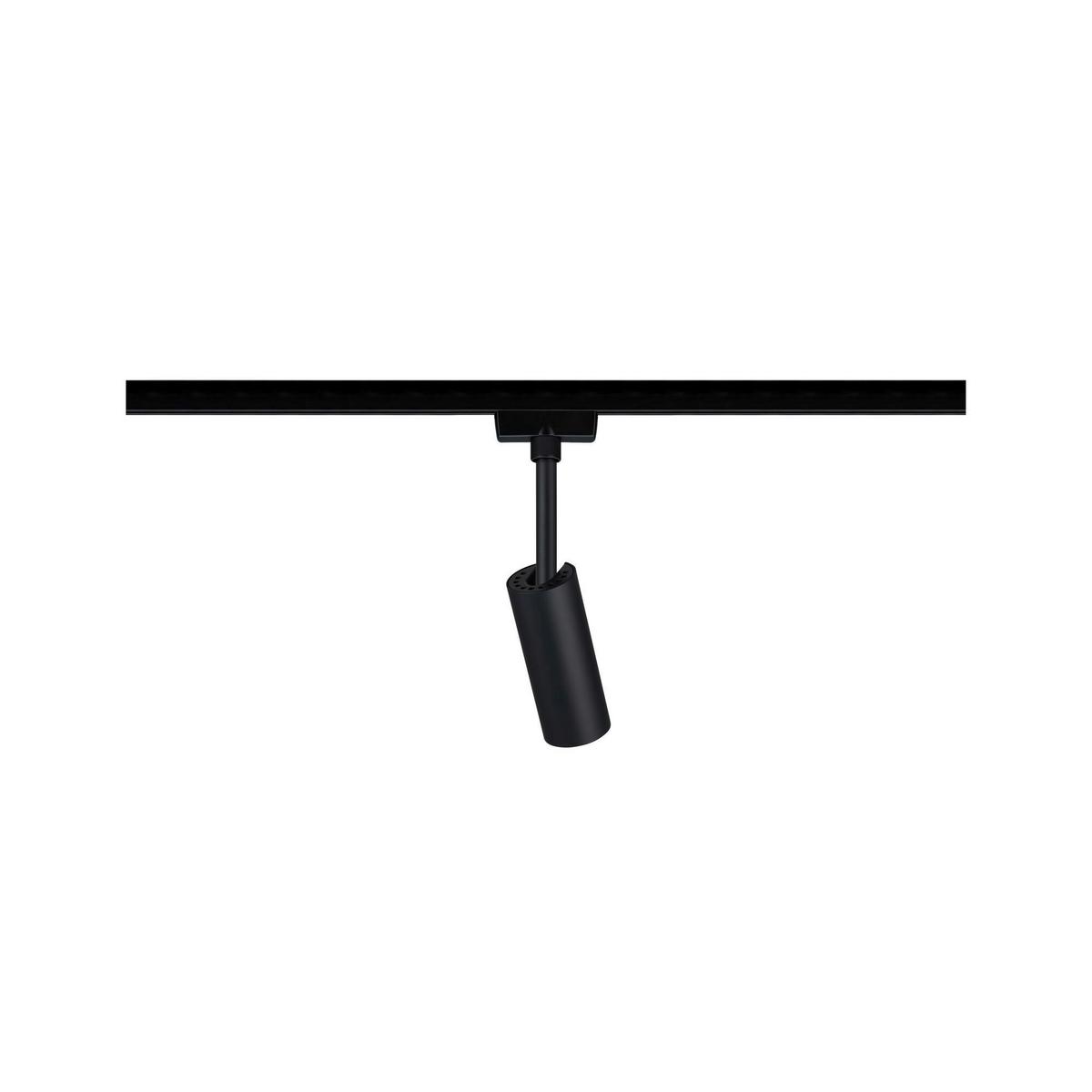 Schienensystem Urail Strahler 96917 Schwarz Matt, 1-Flammig - Schwarz, Design, Kunststoff/Metall (4,2/18,6/10,5cm) - Paulmann