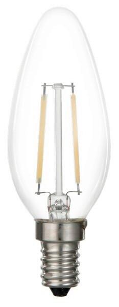 Led Izzó C81070mx - átlátszó, Basics, Üveg/fém (3,5/9,7cm)
