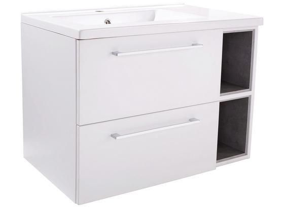 Kombinované Umývadlo Techno - biela, Moderný, kompozitné drevo/keramika (80/54/45cm) Kombinované Umývadlo Techno - biela, Moderný, kompozitné drevo/keramika (80/54/45cm)