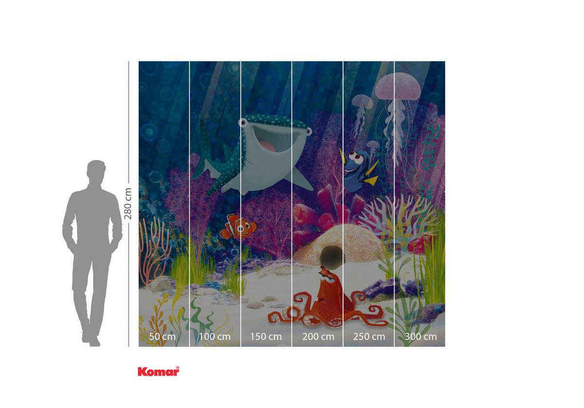 Fototapete Dory Aqua Party - Multicolor, Trend, Papier (300/280cm)