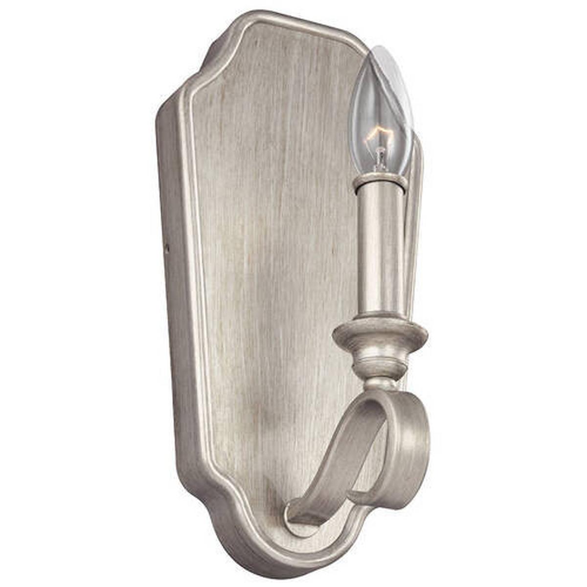 Wandleuchte Fe-Dewitt1 - Silberfarben, KONVENTIONELL, Metall (14.6/30.1/13.2cm) - Elstead Lighting
