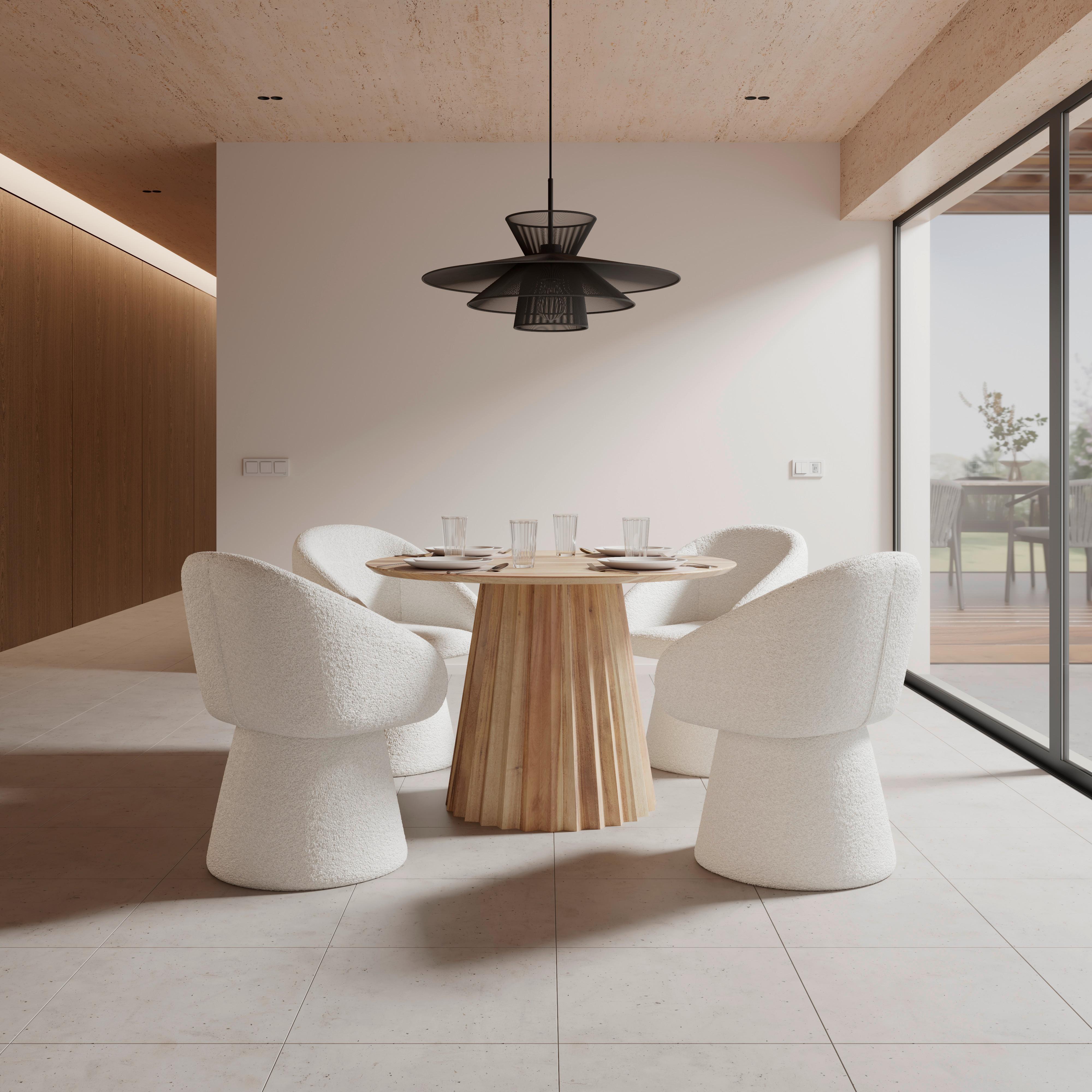 ŽIDLE S PODRUČKAMI MAIA - bílá, Moderní, kov/textil (60/84,5/59cm) - Bessagi Home