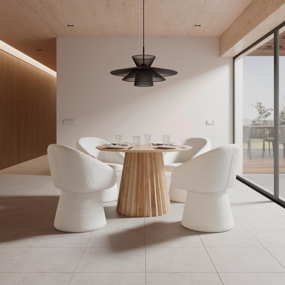 ŽIDLE S PODRUČKAMI MAIA - bílá, Moderní, kov/textil (60/84,5/59cm) - Bessagi Home