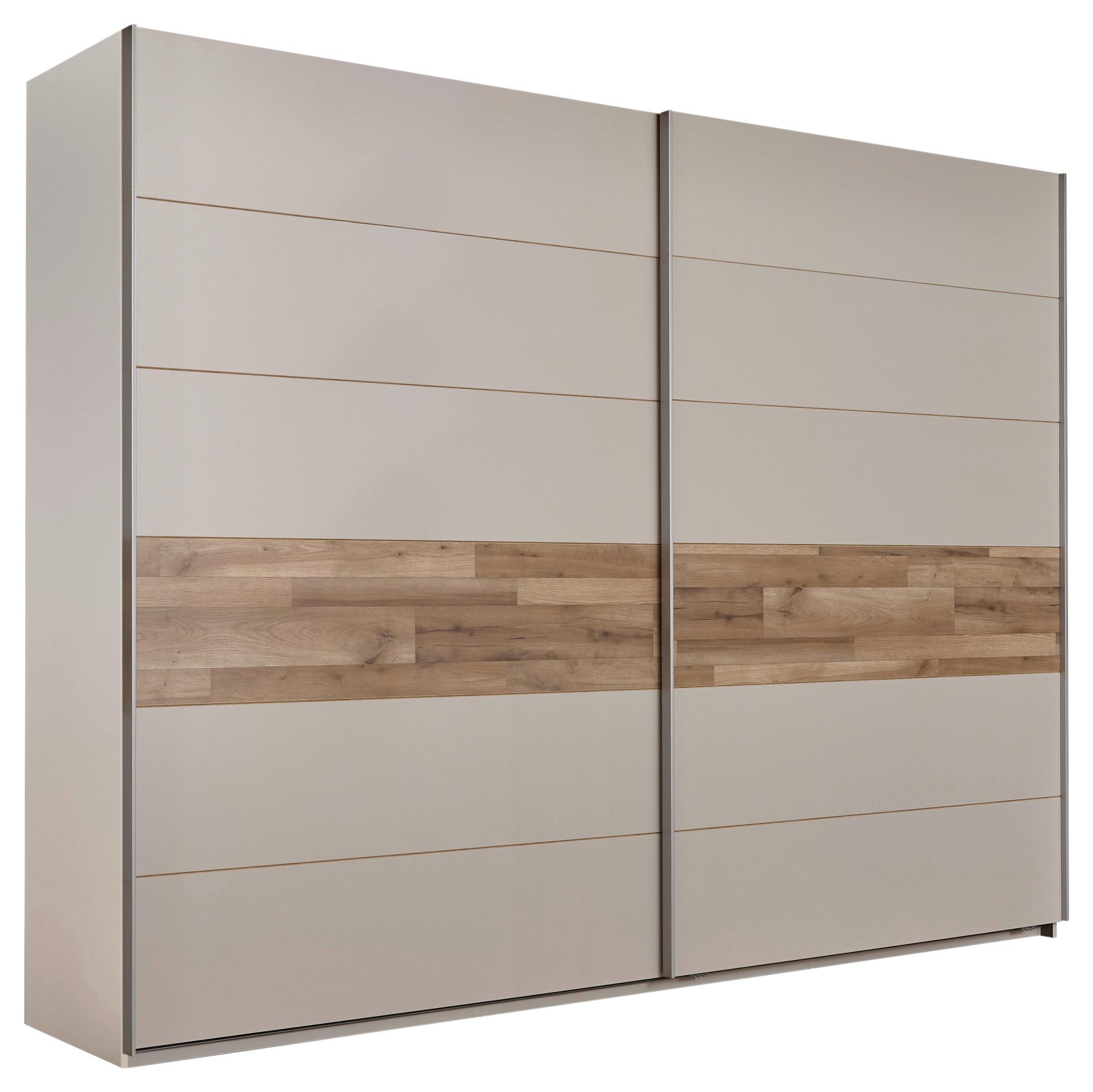 Skříň S Posuvnými Dveřmi Cadore - barvy dubu/barvy stříbra, Moderní, kov/kompozitní dřevo (270/210/60cm)