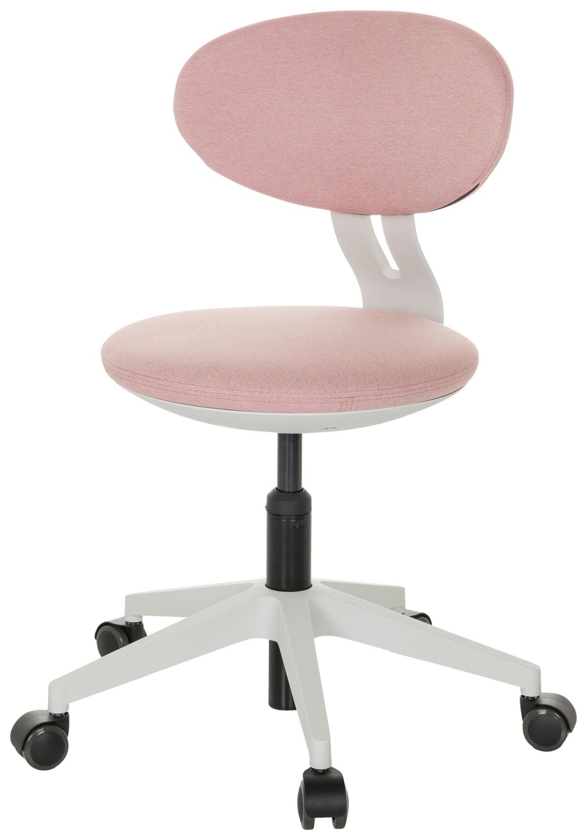 Jugenddrehstuhl Minimovo - Rosa/Weiß, Basics, Kunststoff/Textil (42/66-87/52cm) - MID.YOU