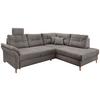 Ecksofa Brizzini Graubraun S: 264x206 Cm - Graubraun/Naturfarben, MODERN, Textil (264/206cm) - Livetastic