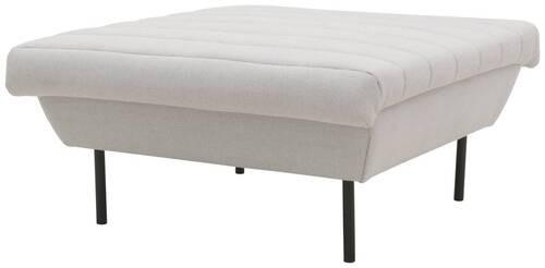 Hocker Looks Ix - Silberfarben/Schwarz, Design, Textil (70/70/45cm) - LOOKS by W.Joop