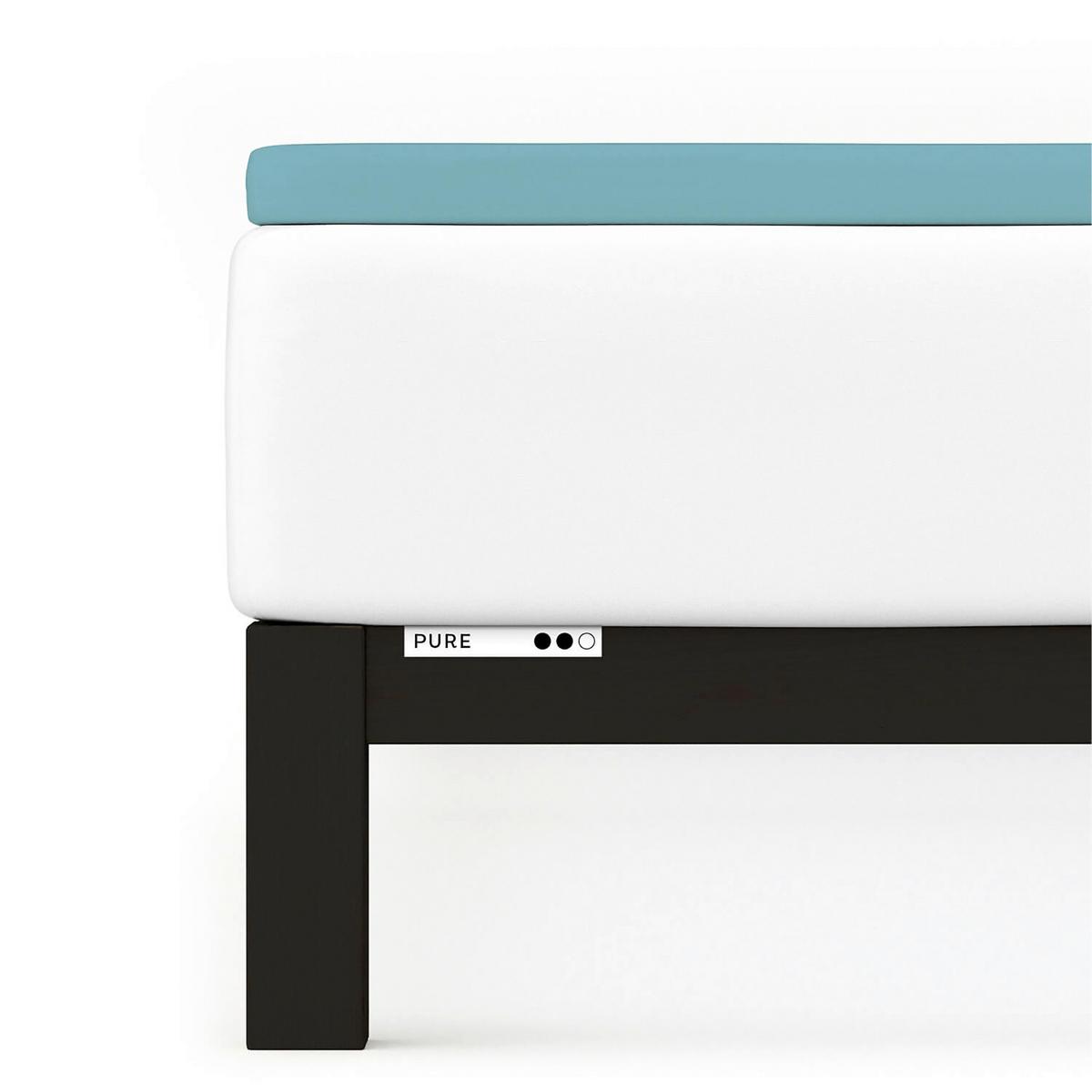 Topper-Spannleintuch Pure Topper - Türkis, Basics, Textil (120-130/200-220cm) - Schlafgut