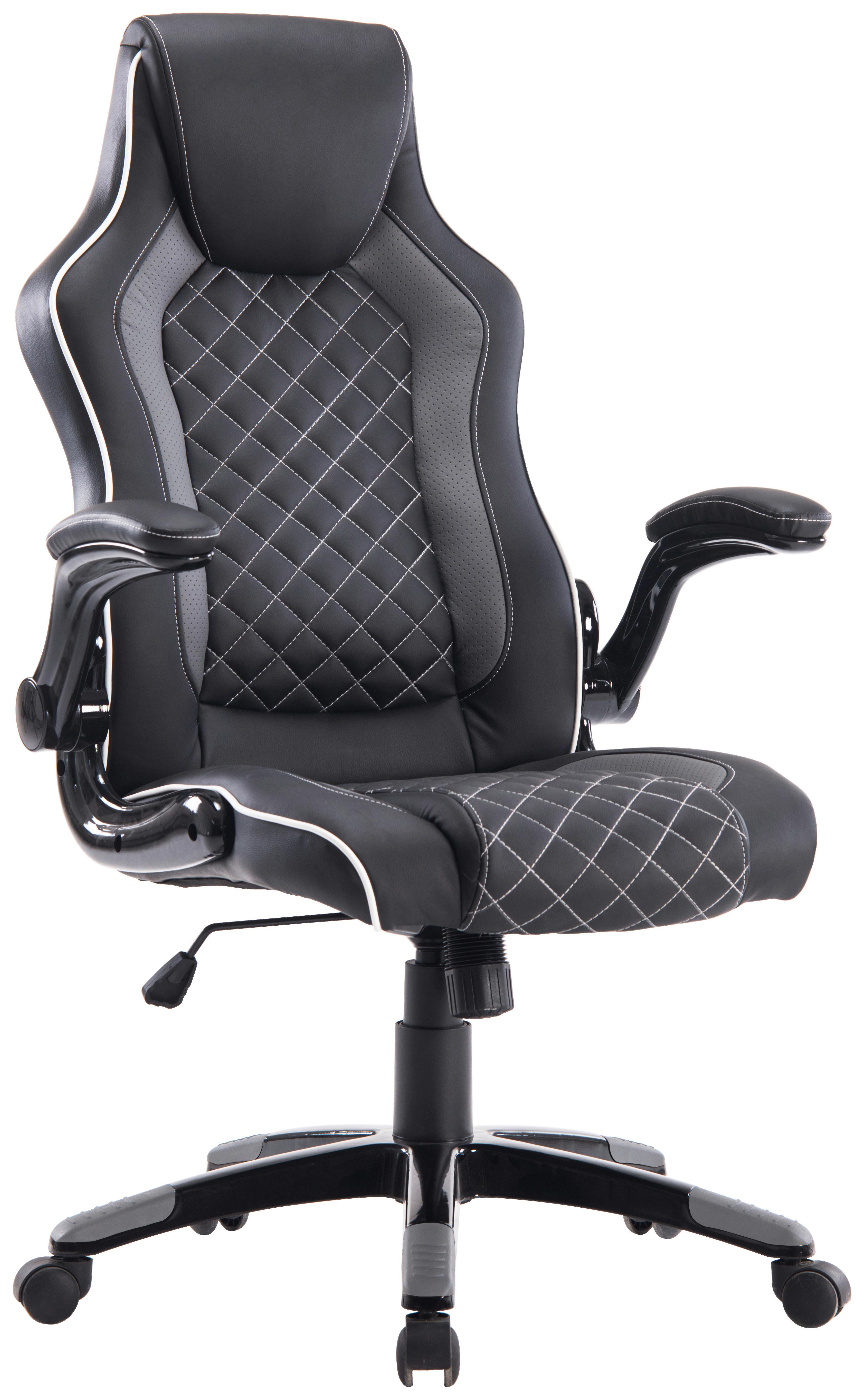 Kancelárske kreslo REGINA - čierna/sivá, Modern, textil/plast (71/116-126/66cm) - Mömax