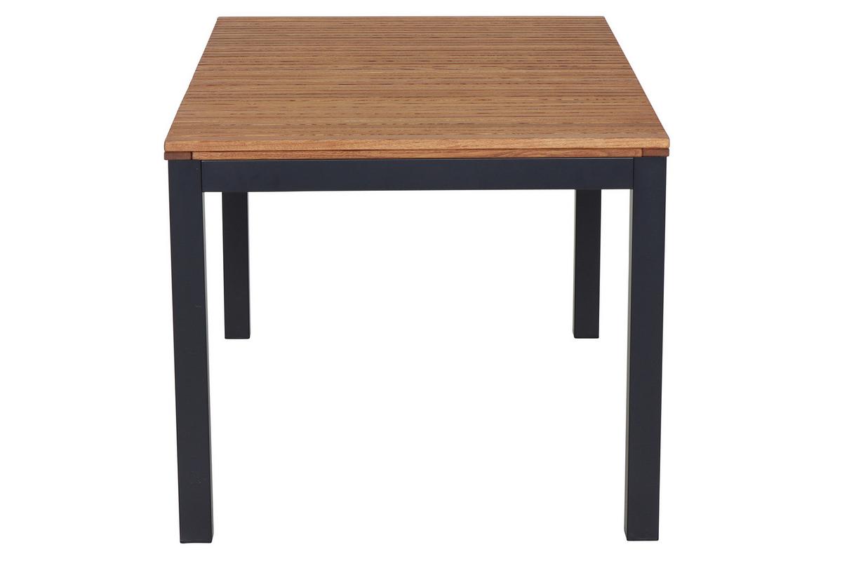 Gartentisch Robinienholz /metall L 160 Cm - Anthrazit/Robinienfarben, KONVENTIONELL, Holz/Metall (160/90/76cm) - Siena Garden