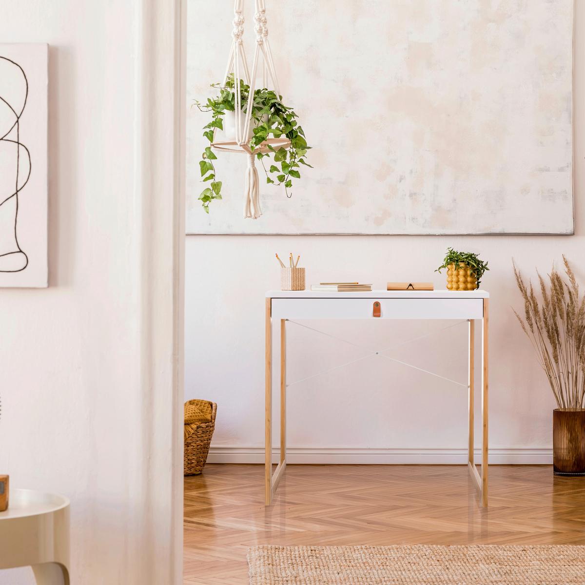 Schreibtisch Weiß B: 80 cm - Weiß, MODERN, Holz/Holzwerkstoff (80/75/42cm) - MID.YOU