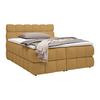 Boxspring posteľ BUBBLE BOX 180/200 cm, horčicovožltá - horčicovožltá/čierna, Konventionell, kov/drevo (180/200cm) - Premium Living