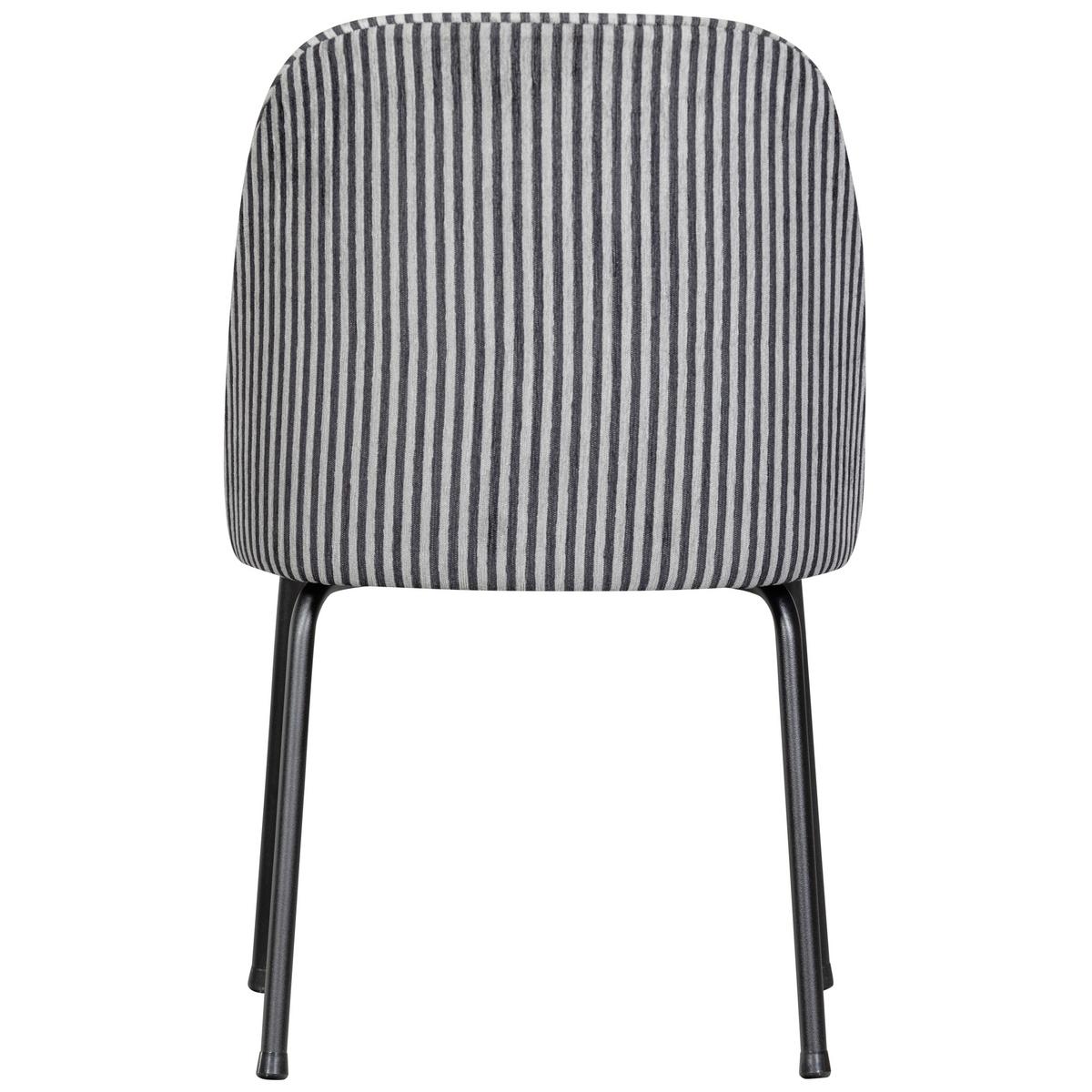 Stuhl-Set Vogue Grau/Schwarz B: 50cm - Schwarz/Grau, MODERN, Textil/Metall (50/83/57cm) - Livetastic