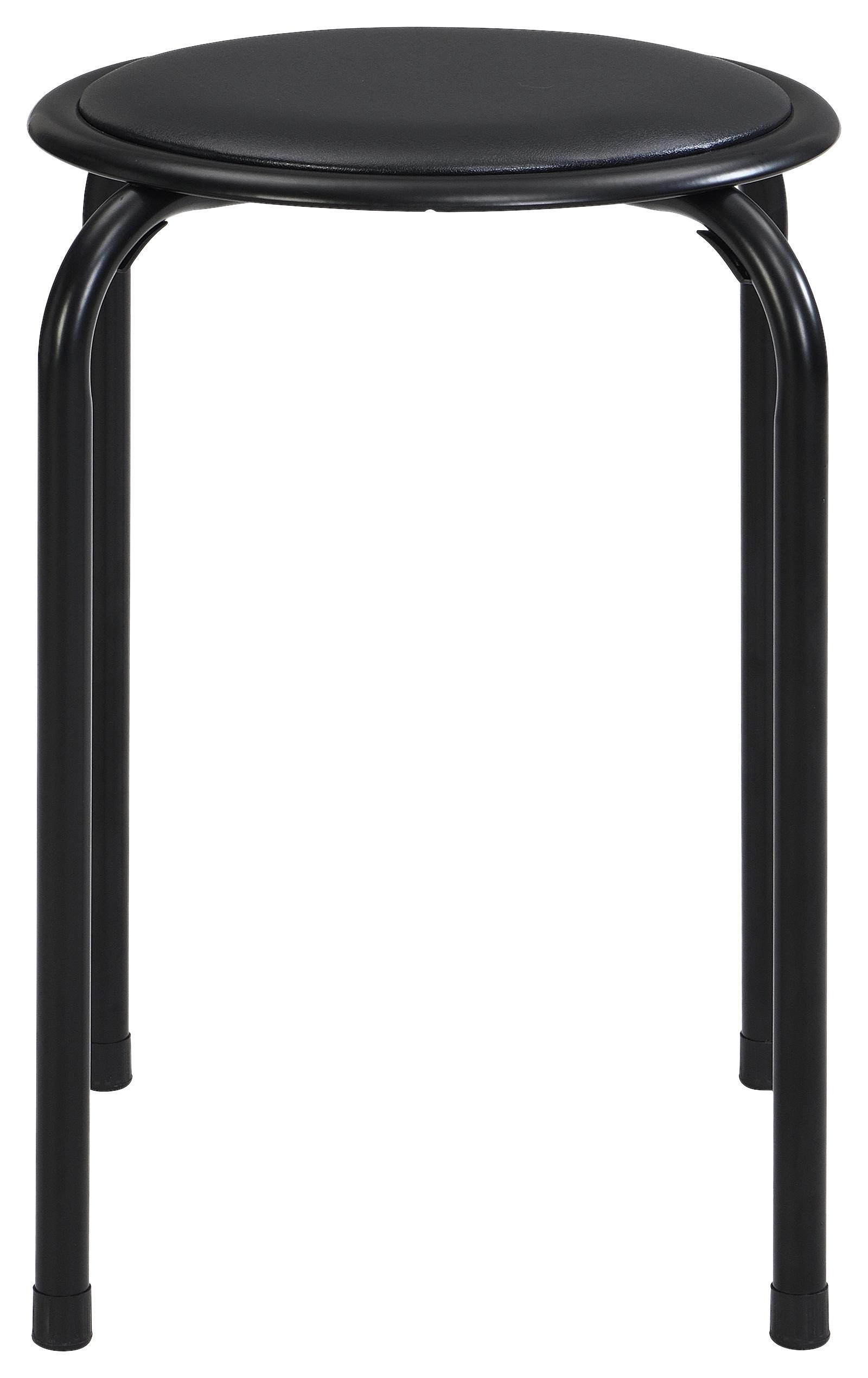 STOHOVATEĽNÝ STOLČEK RAKI II - čierna, Konventionell, kov/textil (30/45cm) - Mömax