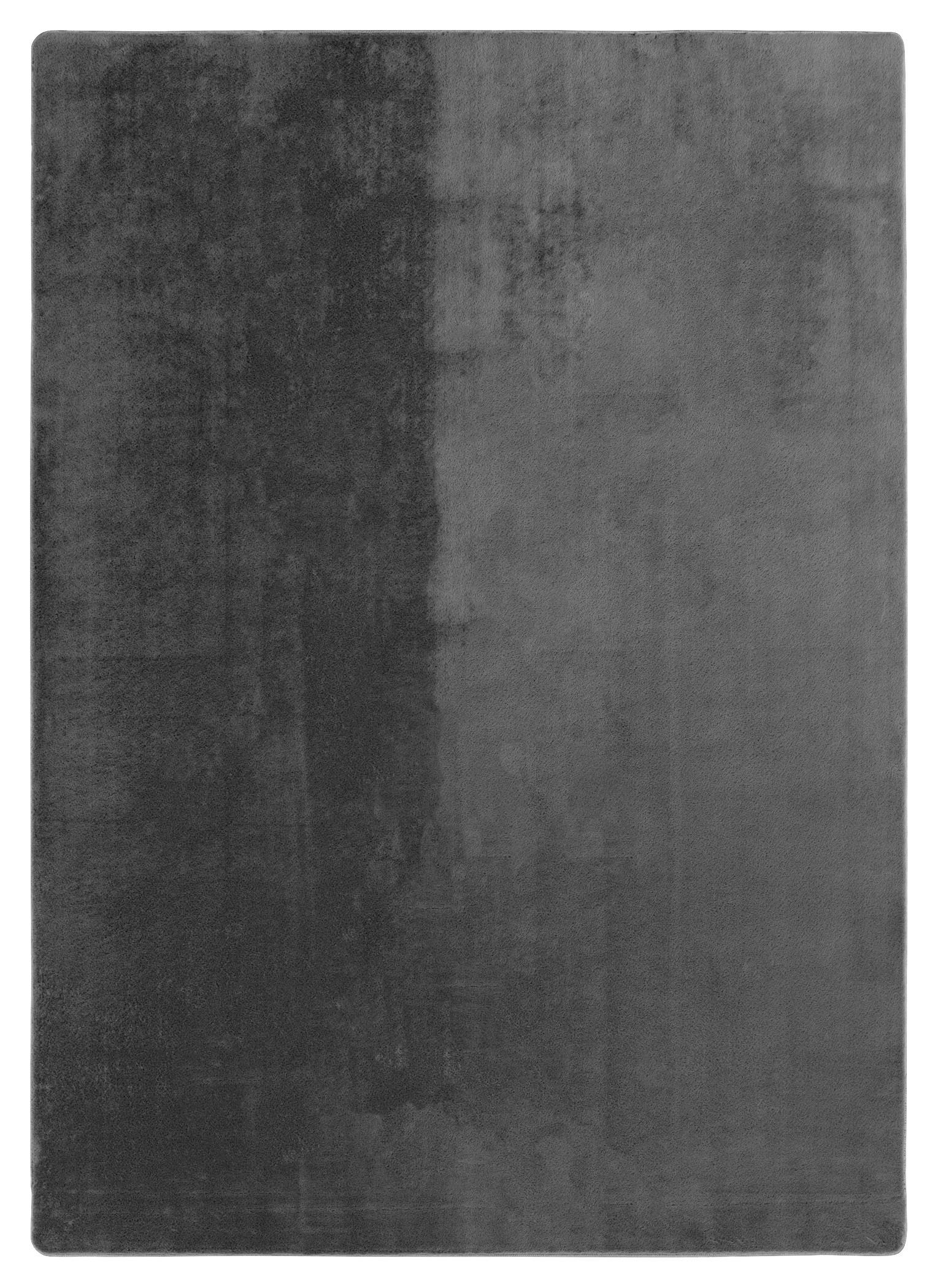 Fellteppich 100% Polyester - Grau, MODERN, Textil (80/150cm) - Luca Bessoni