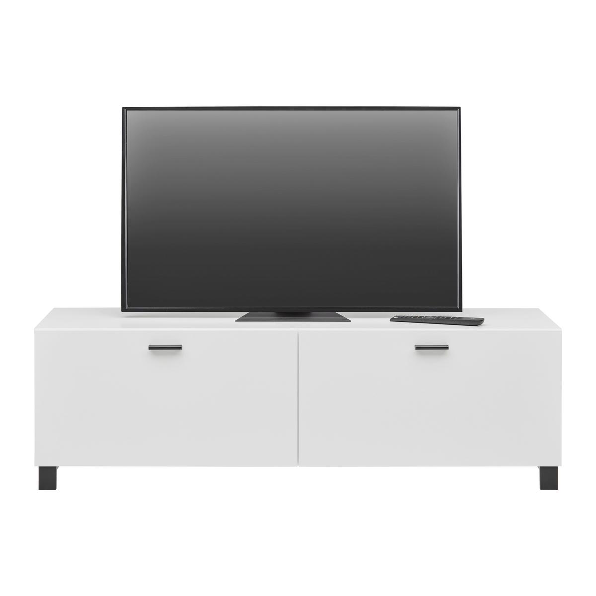 KOMODA POD TELEVIZI LUGO - černá, Moderní, kompozitní dřevo/plast (135/43,2/36cm) - Mömax