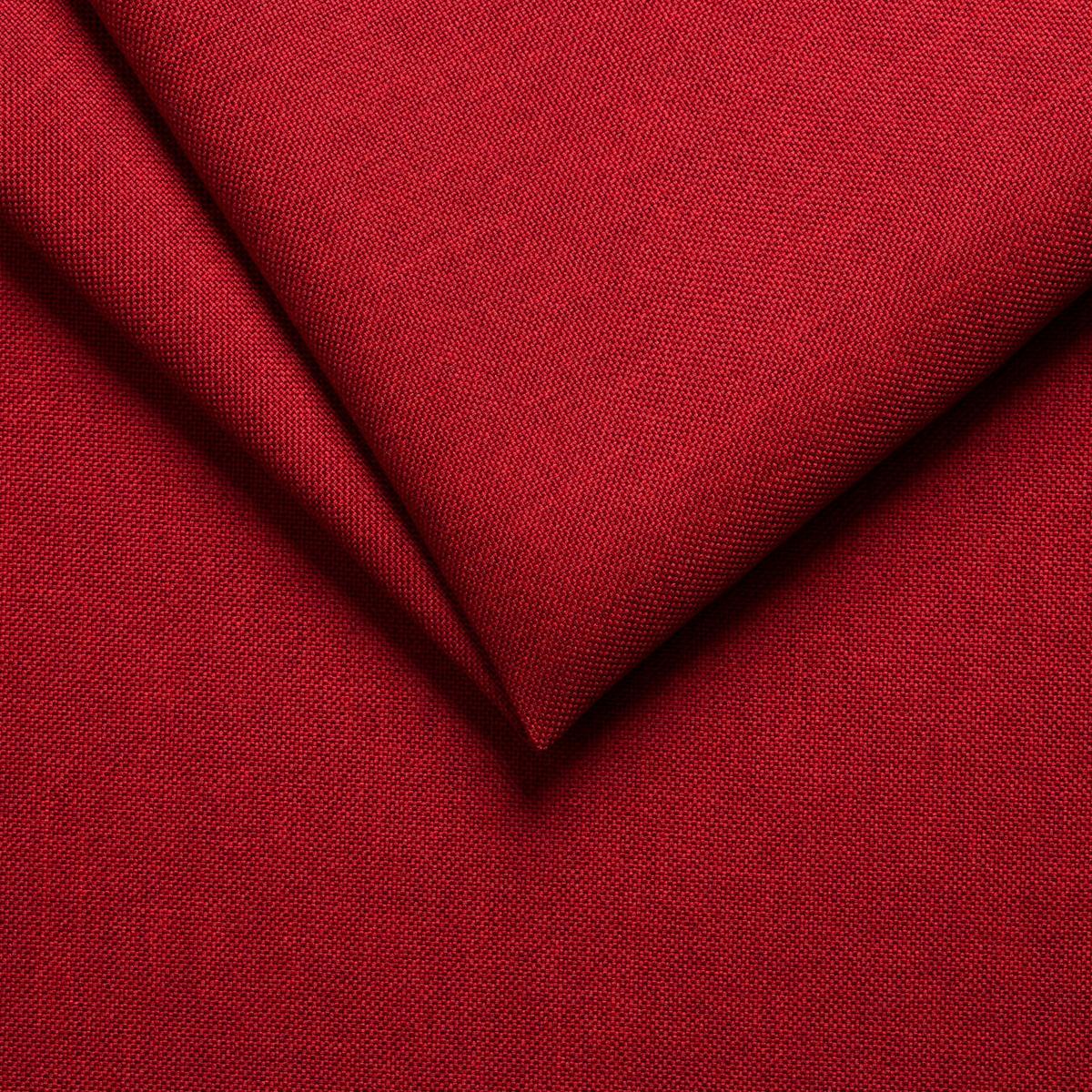 Boxspringbett Malta mit Topper Rot, 180x200 cm - Chromfarben/Rot, Basics, Holzwerkstoff/Textil (180/200cm) - P & B