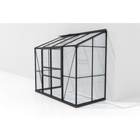 ANLEHN-GEWÄCHSHAUSBAUSATZ IDA 3300 ESG3MM, SCHWARZ - Schwarz, Basics, Glas/Metall (255/222/132cm)