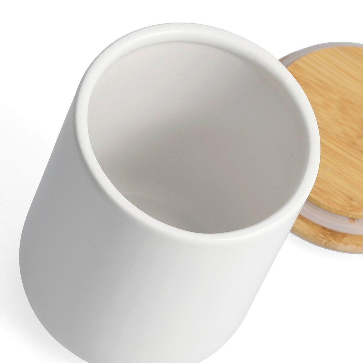 VORRATSDOSENSET Weiß, Ø/H: ca. 10x14 cm - Weiß, Basics, Keramik (10/13,5cm) - Zeller Present