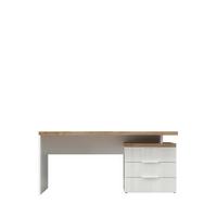 PSACÍ STŮL EASY OFFICE - bílá/barvy dubu, Moderní, kov/kompozitní dřevo (160/75/68cm) - Based