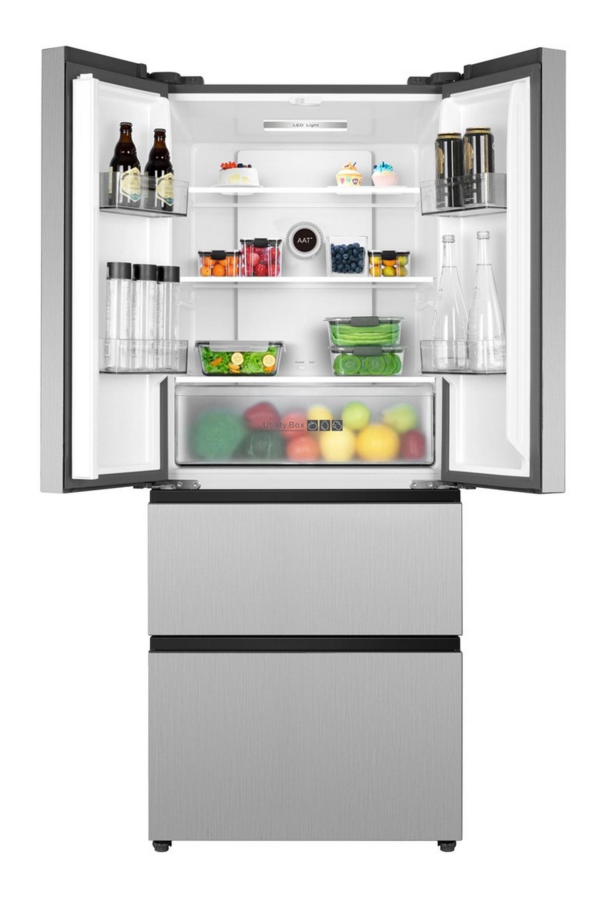 French-door Fd403enfdix Eekl: E, Nutzinhalt Ca. 258 L - Edelstahlfarben, Basics, Metall (70,30/176,50/67,70cm) - PKM