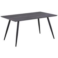 Esstisch Porto 150x90 cm Schwarz - Schwarz, MODERN, Holzwerkstoff/Metall (150/75/90cm) - MID.YOU