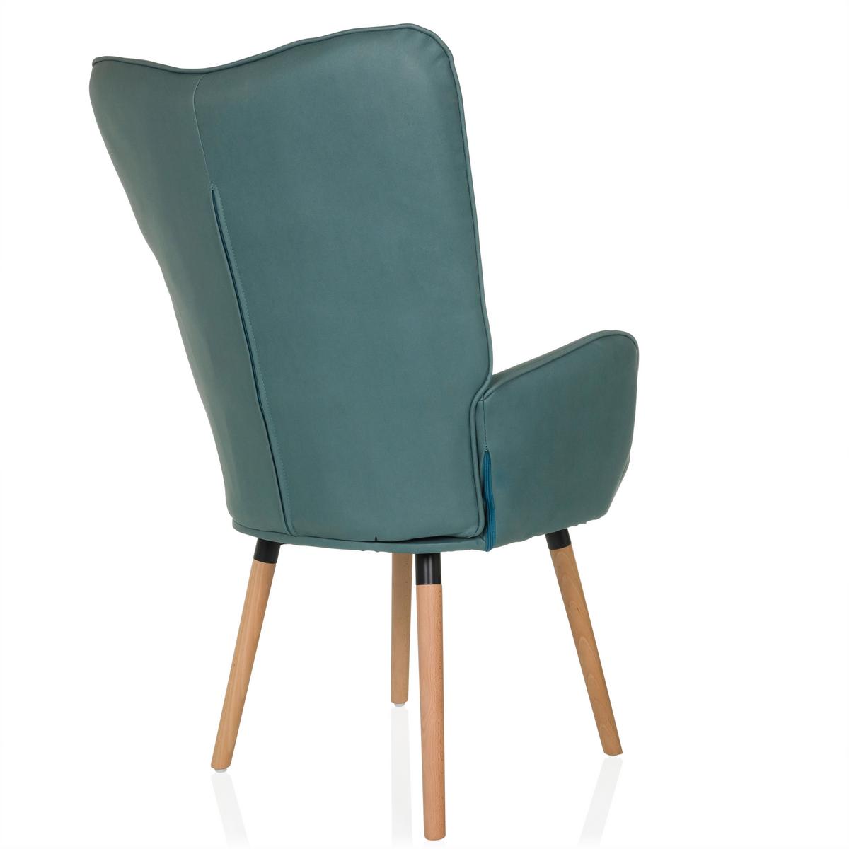 Ohrensessel Havenio I Mintgrün B: 70 cm - Buchefarben/Mintgrün, MODERN, Textil (70/106/75cm) - MID.YOU