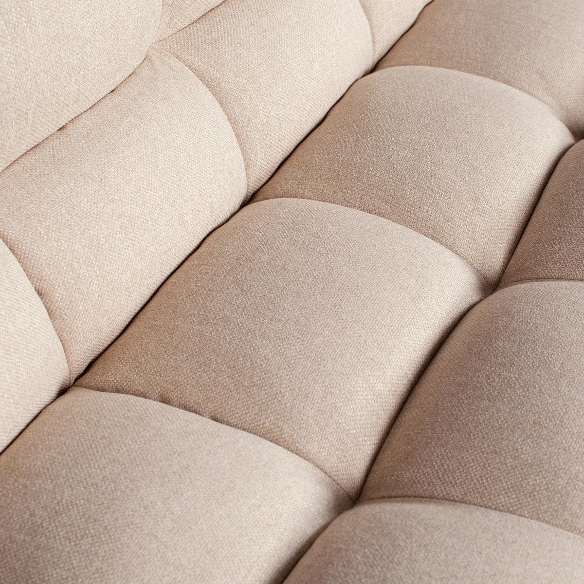 Sessel Pepper Sandfarben B: 100cm - Sandfarben/Schwarz, Design, Textil (100/79/92cm) - Livetastic