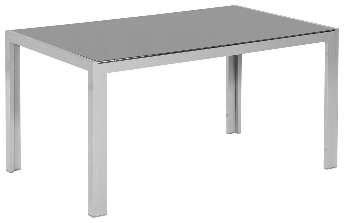 Gartenset Savona - Silberfarben/Naturfarben, MODERN, Kunststoff/Metall - Gardenson