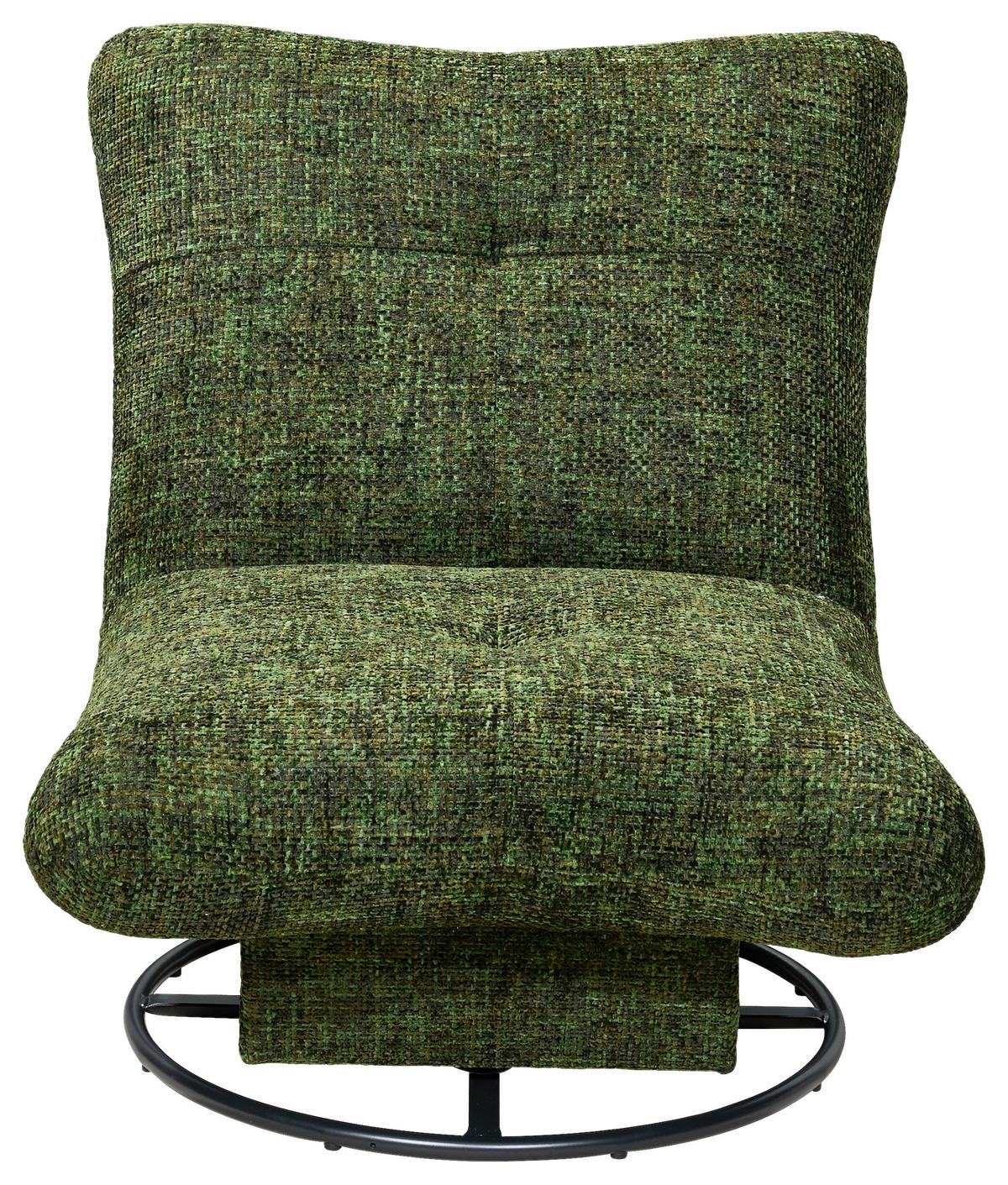 Sessel Maranello Dunkelgrün B: 96 cm - Dunkelgrün/Schwarz, KONVENTIONELL, Textil (96/75/93cm) - MID.YOU