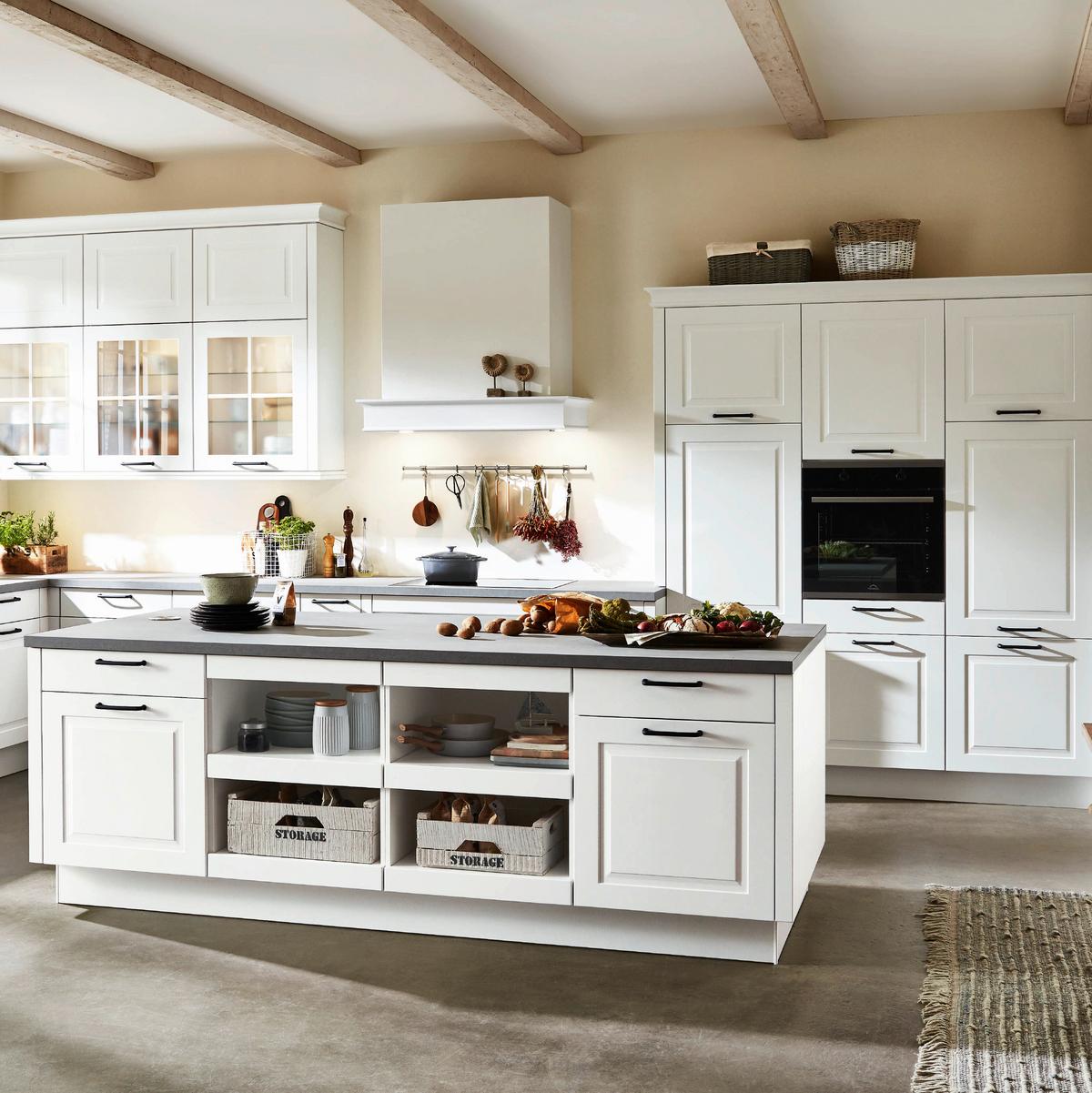 Einbauküche Springfield Frei Planbar Landhausstil - MODERN, Holzwerkstoff - Vertico