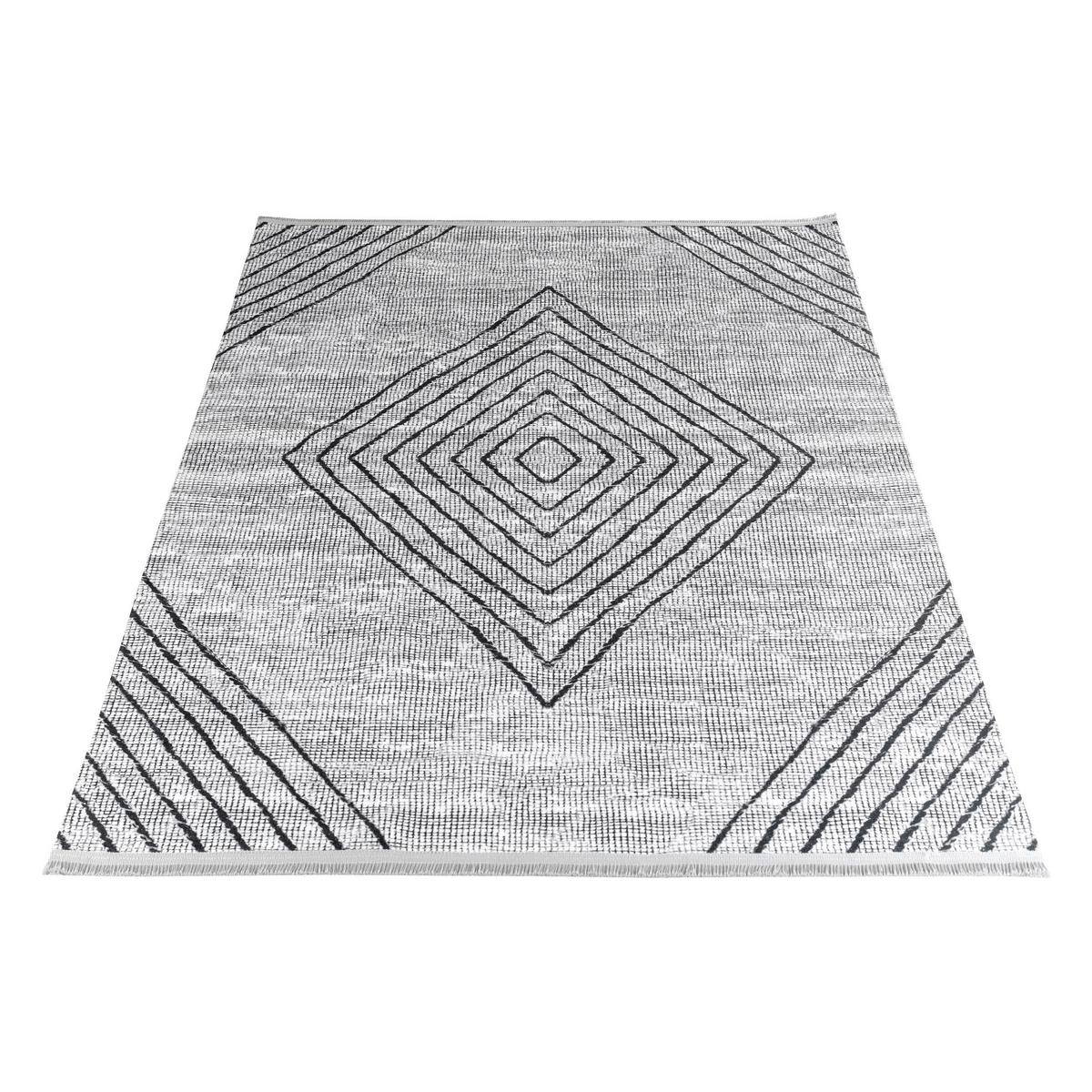 Webteppich Grau Fabius 160x230 Cm - Grau, Natur, Textil (160/230cm)