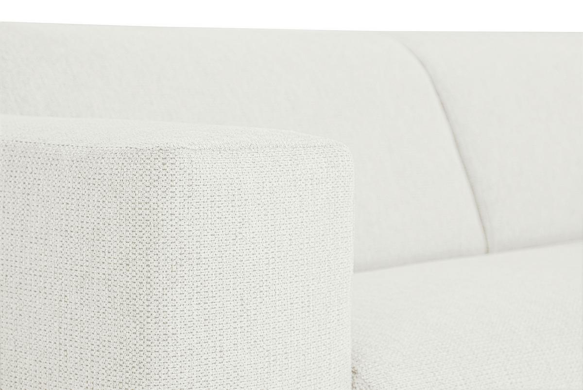 3-Sitzer-Sofa Oslo Weiß B: 218 cm - Schwarz/Weiß, Design, Textil (218/77/93cm) - MID.YOU