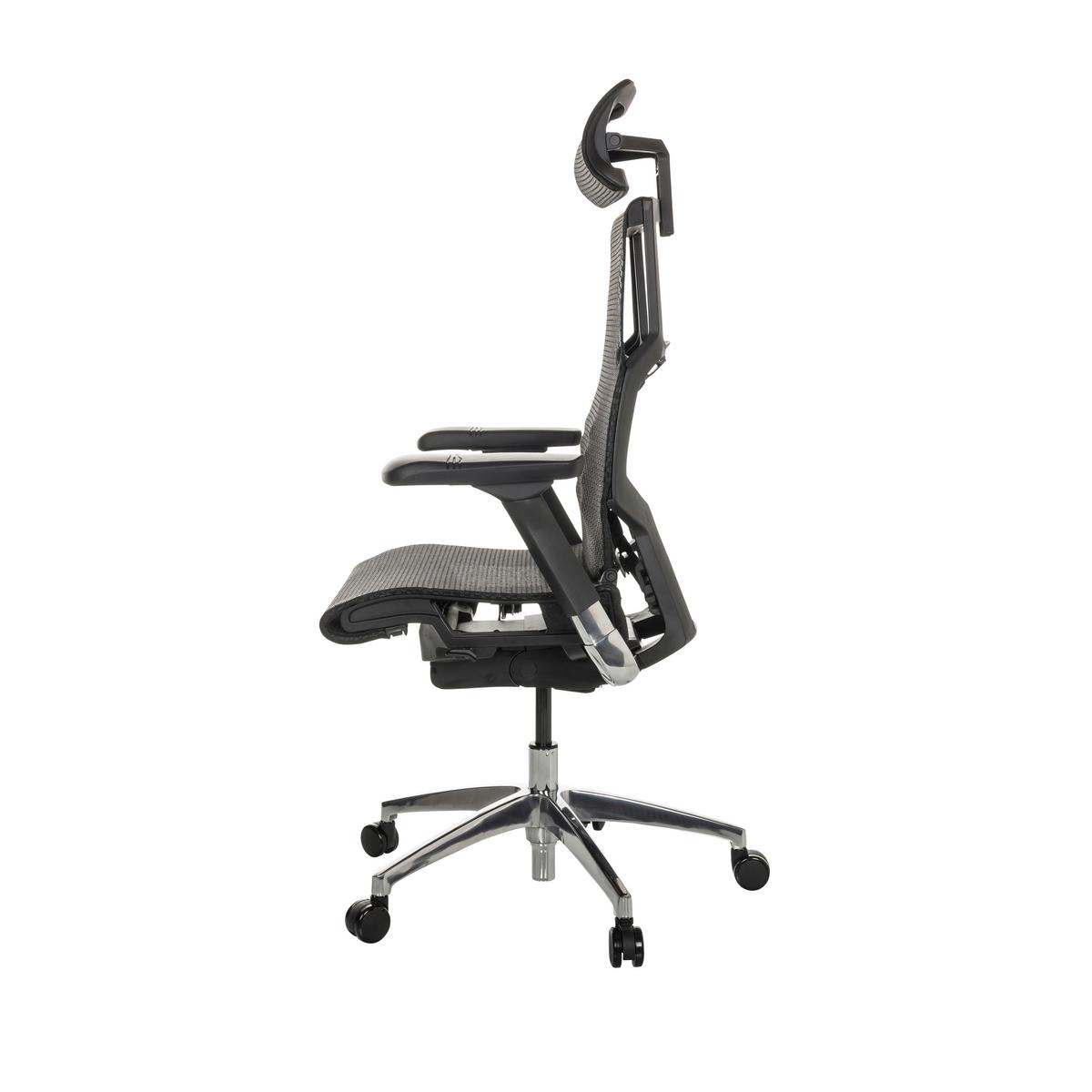 Drehstuhl Dynafit II - Silberfarben/Schwarz, Basics, Kunststoff/Textil (67/119-135/60cm) - MID.YOU