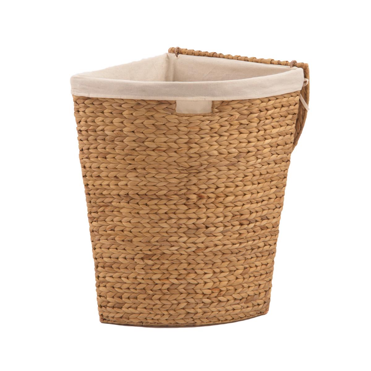 Wäschesammler LxBxH: 52x38x57 cm - Braun, Basics, Naturmaterialien (52/38/57cm)