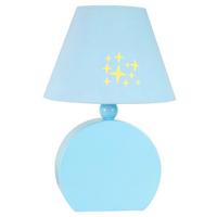 KINDERTISCHLEUCHTE 41-62461 OFELIA - Hellblau, Basics, Holzwerkstoff/Textil (18/18/26cm)