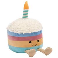 Plüschtier Torte - Multicolor, Basics, Textil (32/32/40cm)