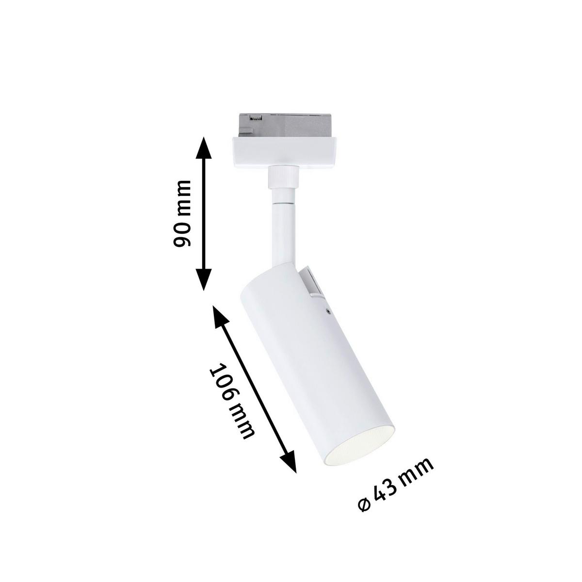 Schienensystem-Strahler 94890 Urail Tubo Sw - Basics (4,3/19,7cm) - Paulmann