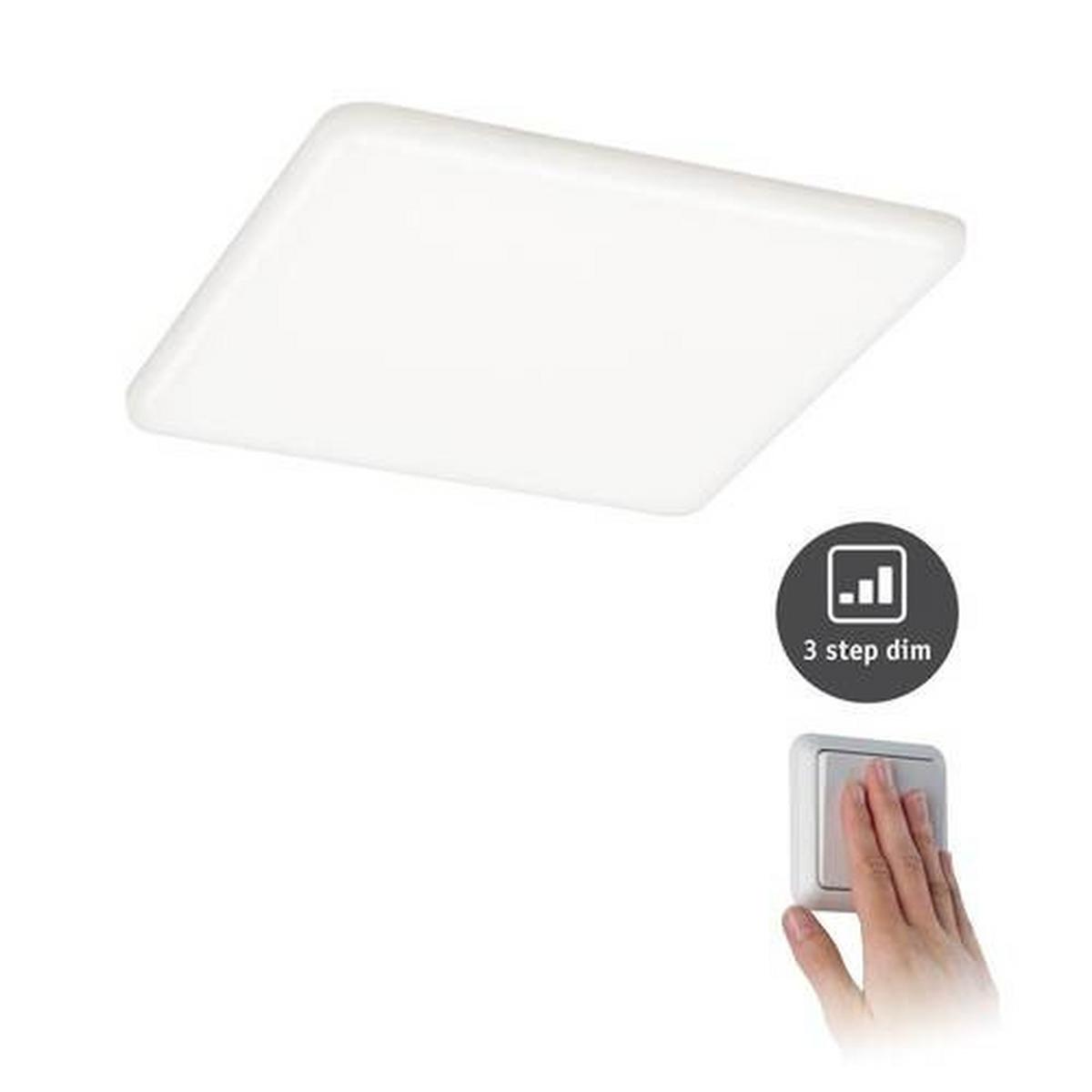 LED-Paneel L: 18,5 cm dimmbar - Basics, Kunststoff (18,5/18,5/1cm) - Paulmann