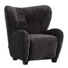 Sessel Fano - Anthrazit/Schwarz, Design, Textil (90/93/92cm) - Livetastic