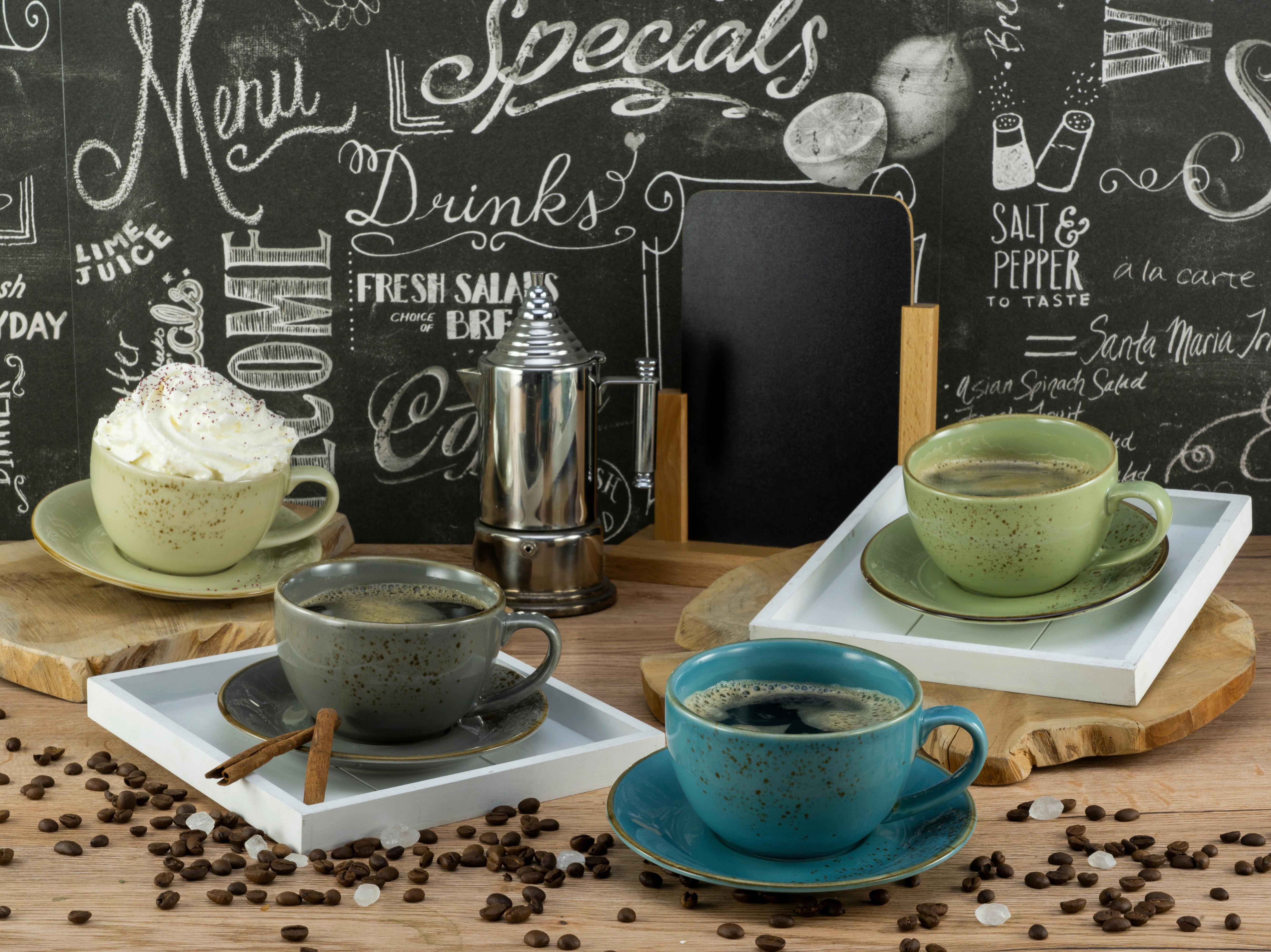 Nature Collection 8-Teilig Beige, Grau, Blau, Grün - Blau/Beige, Trend, Keramik - Creatable