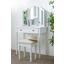 Schminktisch Silvia 80 cm Weiß - Weiß, ROMANTIK / LANDHAUS, Glas/Holz (80/136/40cm) Schminktisch Silvia 80 cm Weiß - Weiß, ROMANTIK / LANDHAUS, Glas/Holz (80/136/40cm)
