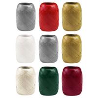 Geschenkband America - Dunkelgrün/Beige, Kunststoff (4,5/6/12cm)