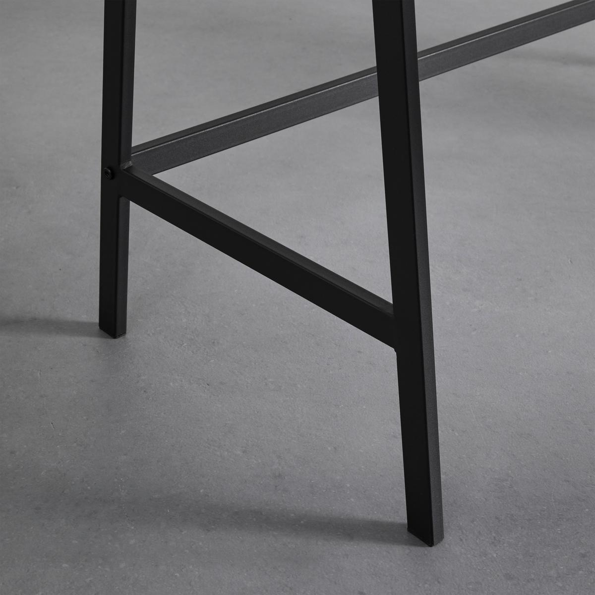 Psací stůl LENA dekor ořech - černá/barvy ořechu, Moderní, kov (110/50/96cm) - Bessagi Home