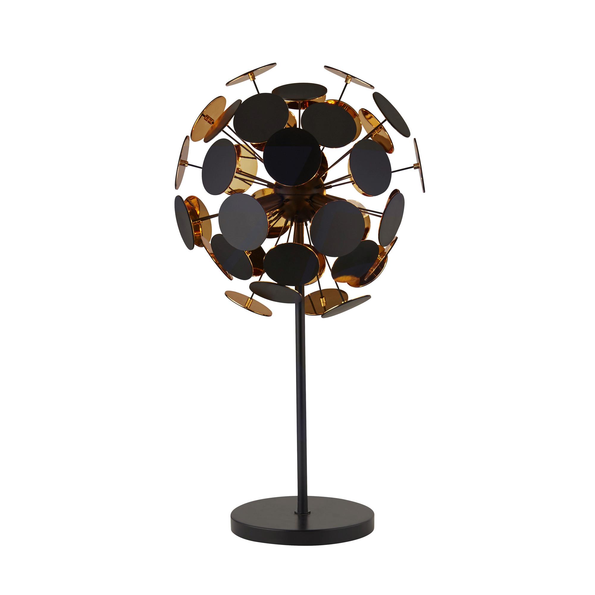 Tischleuchte Eu3070bg - Goldfarben/Schwarz, Design, Kunststoff/Metall (48/65cm)