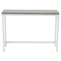 Beistelltisch Rise - Hellgrau/Weiß, Design, Holzwerkstoff/Metall (110/30/80cm) - Livetastic