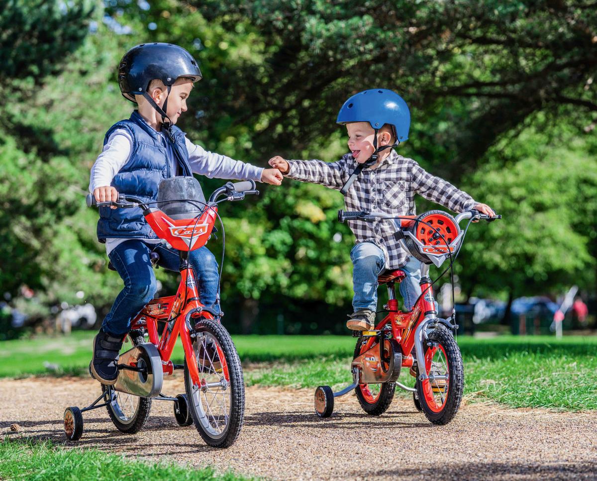 Kinderfahrrad 12 Zoll Huffy Disney Cars Inkl. Stützräder - Rot, Basics, Kunststoff/Metall (54/85/74cm)