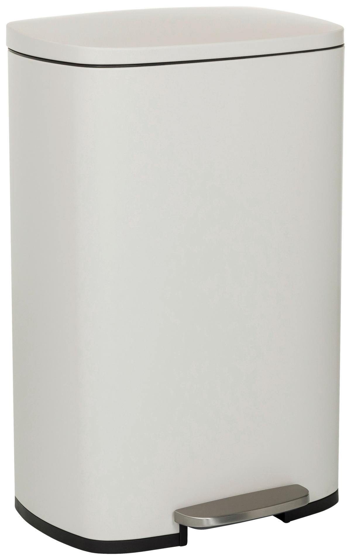 Abfallsammler Clean Xv Schwarz B: 30 cm - Beige/Schwarz, MODERN, Kunststoff/Metall (30/64/42,5cm) - MID.YOU