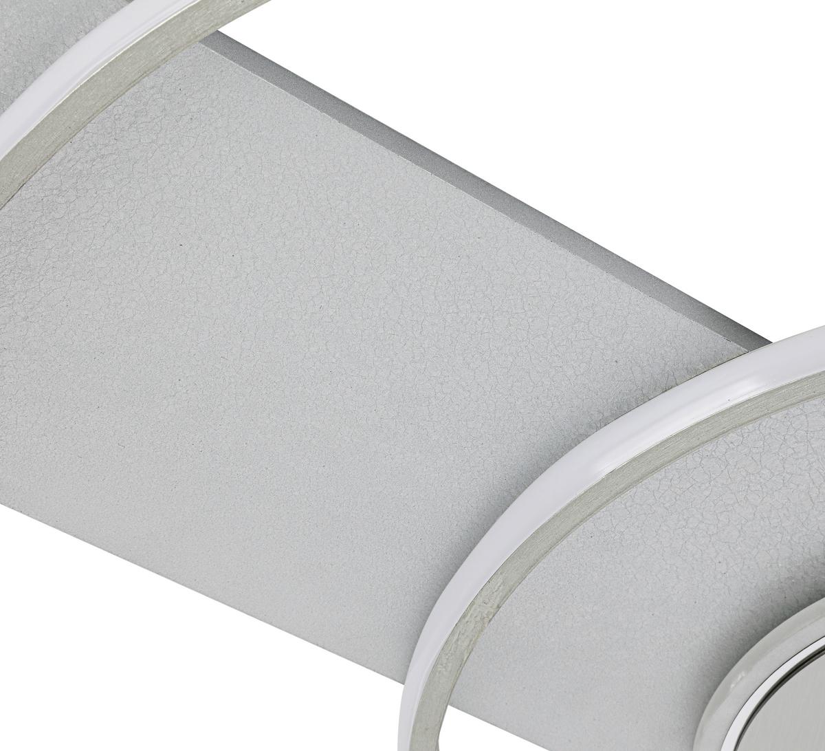 LED-Deckenleuchte Camilla - Silberfarben/Alufarben, Basics, Kunststoff/Metall (65/60/7,5cm) - Luca Bessoni